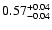 $0.57^{\rm +0.04}_{-0.04}$