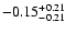 $\rm -0.15_{-0.21}^{+0.21}$