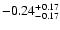 $\rm -0.24_{-0.17}^{+0.17}$