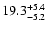 $\rm 19.3^{+ 5.4}_{- 5.2}$