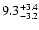 $\rm 9.3^{+ 3.4}_{- 3.2}$