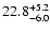 $ 22.8^{\rm + 5.2}_{- 6.0}$