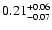 $ 0.21_{-0.07}^{\rm +0.06}$