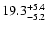 $ 19.3^{\rm + 5.4}_{- 5.2}$