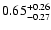 $ 0.65_{-0.27}^{\rm +0.26}$