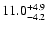 $ 11.0^{\rm + 4.9}_{- 4.2}$