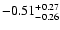 $-0.51_{-0.26}^{\rm +0.27}$