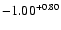 $-1.00^{\rm +0.80}$