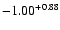$-1.00^{\rm +0.88}$