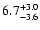 $ 6.7^{\rm + 3.0}_{- 3.6}$