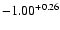 $-1.00^{\rm +0.26}$