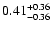 $ 0.41_{-0.36}^{\rm +0.36}$