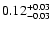 $ 0.12_{-0.03}^{\rm +0.03}$