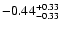 $-0.44_{-0.33}^{\rm +0.33}$