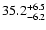 $ 35.2^{\rm + 6.5}_{- 6.2}$