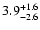 $ 3.9^{\rm + 1.6}_{- 2.6}$