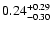 $ 0.24_{-0.30}^{\rm +0.29}$