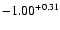 $-1.00^{\rm +0.31}$