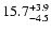 $ 15.7^{\rm + 3.9}_{- 4.5}$