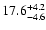 $ 17.6^{\rm + 4.2}_{- 4.6}$