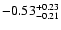 $-0.53_{-0.21}^{\rm +0.23}$