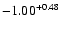 $-1.00^{\rm +0.48}$