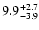 $ 9.9^{\rm + 2.7}_{- 3.9}$