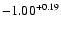 $-1.00^{\rm +0.19}$