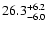 $ 26.3^{\rm + 6.2}_{- 6.0}$