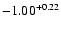 $-1.00^{\rm +0.22}$