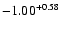 $-1.00^{\rm +0.58}$