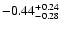 $-0.44_{-0.28}^{\rm +0.24}$