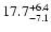 $ 17.7^{\rm + 6.4}_{- 7.1}$