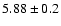 $5.88 \pm 0.2$