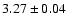 $3.27\pm 0.04$