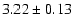 $3.22\pm 0.13$