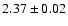 $2.37\pm 0.02$