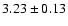 $3.23\pm 0.13$