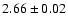 $2.66\pm 0.02$