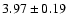 $3.97 \pm 0.19$