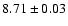 $8.71\pm 0.03$