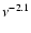 $\nu^{-2.1}$