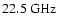 $22.5~\rm GHz$