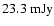 $23.3~\rm mJy$