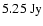 $5.25~\rm Jy$