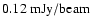 $0.12~\rm mJy/beam$