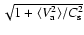 $\sqrt{1 + \langle V_{\rm a}^2\rangle/C_{\rm s}^2}$