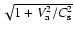 $\sqrt {1 + V_{\rm a}^2/C_{\rm s}^2}$