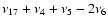 ${\nu}_{17}+{\nu}_4+{\nu}_5-2{\nu}_6$