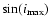 $\sin(i_{\rm max})$